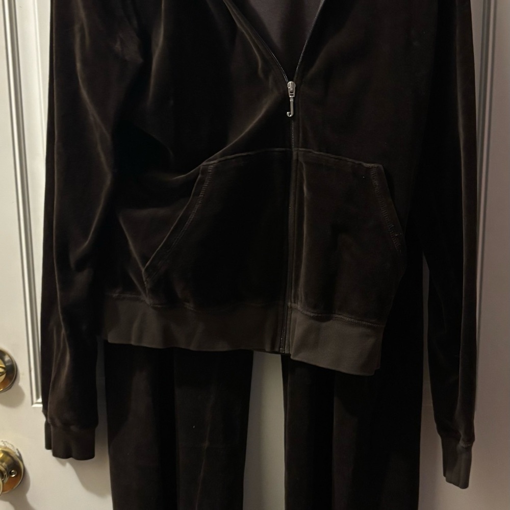 Juicy Couture Chocolate Velour Track Suit